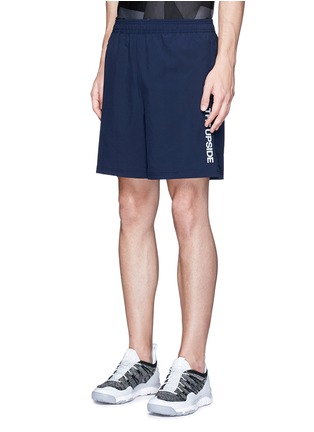 Front View - Click To Enlarge - THE UPSIDE - 'Base Trainer' drawstring performance shorts