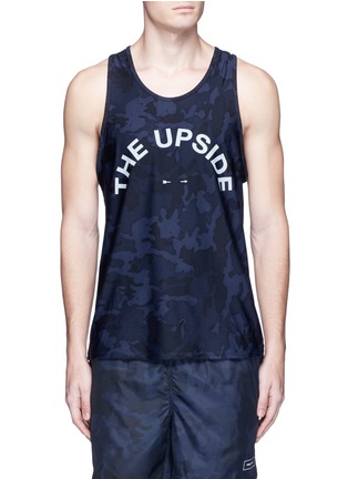 Main View - Click To Enlarge - THE UPSIDE - 'Navy Seals' camouflage print performance tank top