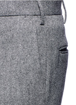 Detail View - Click To Enlarge - INCOTEX - Slim fit wool hopsack pants