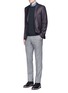 Figure View - Click To Enlarge - INCOTEX - Slim fit wool hopsack pants