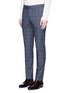 Front View - Click To Enlarge - INCOTEX - Slim fit houndstooth check pants
