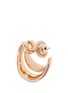 Detail View - Click To Enlarge - FERNANDO JORGE - 'Stream Lines' 18k rose gold double hoop earrings