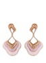 Main View - Click To Enlarge - FERNANDO JORGE - 'Stream Drop' diamond opal chalcedony 18k rose gold earrings