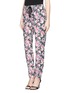 Front View - Click To Enlarge - MARKUS LUPFER - English rose silk jogging pants