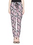 Main View - Click To Enlarge - MARKUS LUPFER - English rose silk jogging pants