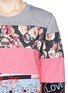 Detail View - Click To Enlarge - MARKUS LUPFER - Mix print patchwork sweatshirt