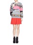 Figure View - Click To Enlarge - MARKUS LUPFER - Mix print patchwork sweatshirt