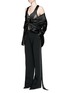 Figure View - Click To Enlarge - GIVENCHY - Satin shawl lapel diamond jacquard suiting jacket