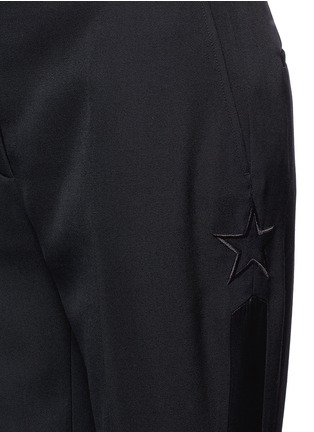 Detail View - Click To Enlarge - GIVENCHY - Silk tuxedo stripe wool suiting pants