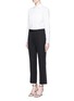 Figure View - Click To Enlarge - GIVENCHY - Silk tuxedo stripe wool suiting pants