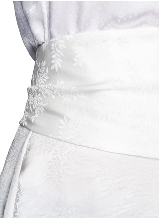 Detail View - Click To Enlarge - GIVENCHY - Lace trim diamond floral jacquard camisole