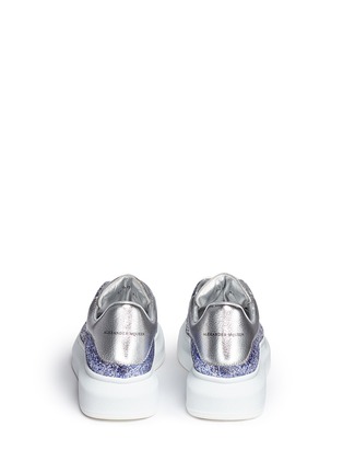Back View - Click To Enlarge - ALEXANDER MCQUEEN - Chunky outsole glitter dégradé sneakers