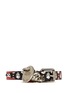 Main View - Click To Enlarge - ALEXANDER MCQUEEN - Skull charm leather bracelet
