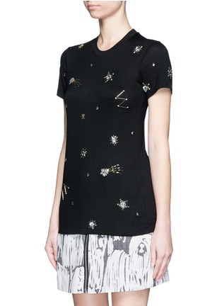 Front View - Click To Enlarge - MARKUS LUPFER - 'Constellation' embellished Kate T-shirt