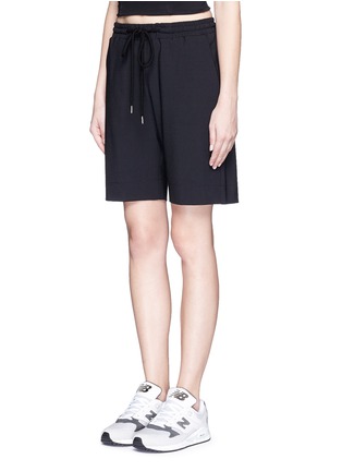 Front View - Click To Enlarge - MARKUS LUPFER - 'Belle' stretch crepe shorts