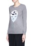 Front View - Click To Enlarge - MARKUS LUPFER - 'Balloon Sailor' bead embellished Emma sweater