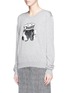 Front View - Click To Enlarge - MARKUS LUPFER - 'Sailor Dog' sequin Joey sweater
