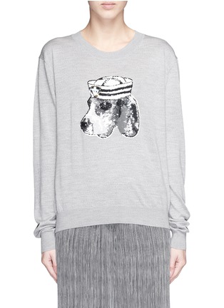 Main View - Click To Enlarge - MARKUS LUPFER - 'Sailor Dog' sequin Joey sweater