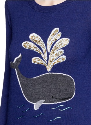 Detail View - Click To Enlarge - MARKUS LUPFER - 'Whale' bead embellished Emma sweater
