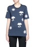 Main View - Click To Enlarge - MARKUS LUPFER - 'Weather Stencil Flock' Alex T-shirt