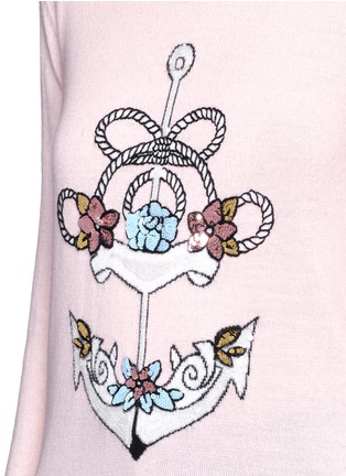 Detail View - Click To Enlarge - MARKUS LUPFER - 'Anchor' sequin embellished Natalie sweater