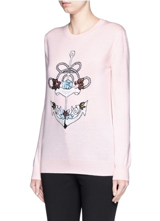 Front View - Click To Enlarge - MARKUS LUPFER - 'Anchor' sequin embellished Natalie sweater