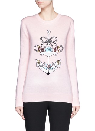 Main View - Click To Enlarge - MARKUS LUPFER - 'Anchor' sequin embellished Natalie sweater