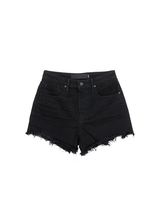 Main View - Click To Enlarge - T BY ALEXANDER WANG - 'Bite' frayed cuff denim shorts