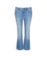 Main View - Click To Enlarge - T BY ALEXANDER WANG - 'Trap' light wash crop flare jeans