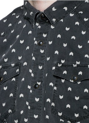 Detail View - Click To Enlarge - SCOTCH & SODA - Arrowhead print cotton shirt