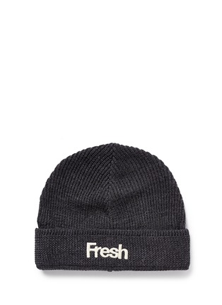 Main View - Click To Enlarge - SCOTCH & SODA - 'Fresh' embroidery wool blend beanie