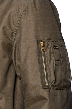 Detail View - Click To Enlarge - SCOTCH & SODA - Hooded bomber jacket