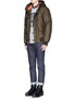 Figure View - Click To Enlarge - SCOTCH & SODA - Hooded bomber jacket