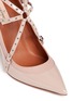 Detail View - Click To Enlarge - VALENTINO GARAVANI - 'Love Latch' caged patent leather pumps