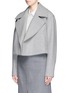 Front View - Click To Enlarge - JASON WU - Notched lapel cropped wool felt jacket