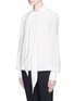 Front View - Click To Enlarge - JASON WU - Ruche ribbon silk crepe de Chine blouse