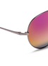 Detail View - Click To Enlarge - MATTHEW WILLIAMSON - Metal mirror aviator sunglasses