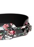 Detail View - Click To Enlarge - MC Q - 'Festival Floral' print leather belt