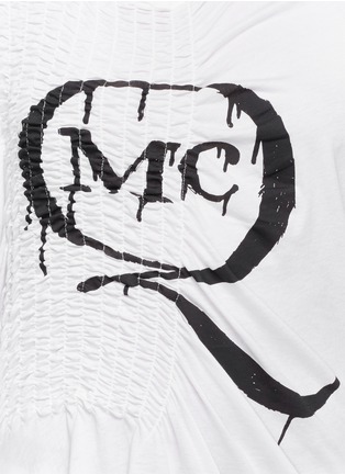 Detail View - Click To Enlarge - MC Q - Logo print smock T-shirt