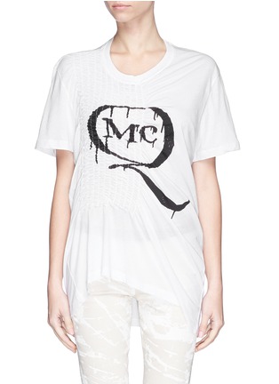 Main View - Click To Enlarge - MC Q - Logo print smock T-shirt