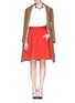 Figure View - Click To Enlarge - MC Q - Double zip flare skirt