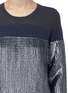 Detail View - Click To Enlarge - 3.1 PHILLIP LIM - Sequined-panel merino wool pullover