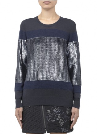Main View - Click To Enlarge - 3.1 PHILLIP LIM - Sequined-panel merino wool pullover