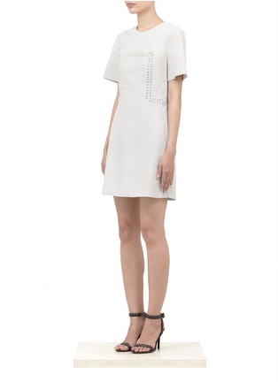Front View - Click To Enlarge - 3.1 PHILLIP LIM - Pin-and-eyelet embellishment shift dress