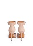 Back View - Click To Enlarge - GIVENCHY - Shark tooth turn-lock suede sandals