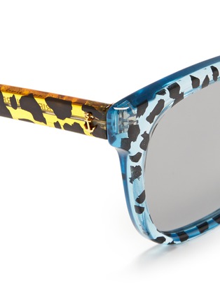 Detail View - Click To Enlarge - SHERIFF & CHERRY - G11 Wildcat leopard print plastic frame sunglasses