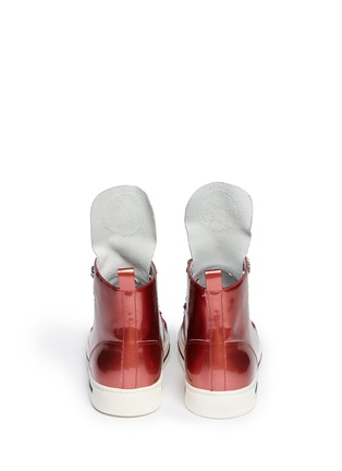Back View - Click To Enlarge - MARC BY MARC JACOBS - Cut-out high top sneakers