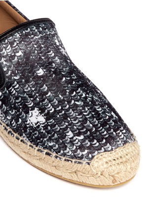 Detail View - Click To Enlarge - MARC BY MARC JACOBS - Sequin print satin espadrilles