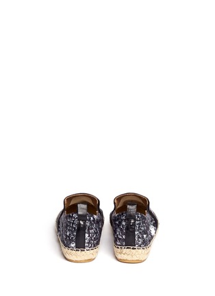 Back View - Click To Enlarge - MARC BY MARC JACOBS - Sequin print satin espadrilles