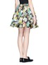 Back View - Click To Enlarge - MS MIN - Printed full flare silk skirt